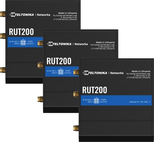 Teltonika Rut200 Industrial Wireless Lte Router 3-pack – Teltonika