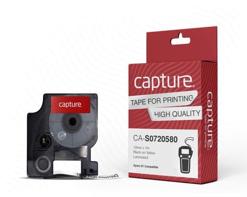 Capture Tape D1 12mm Black/yellow – Capture