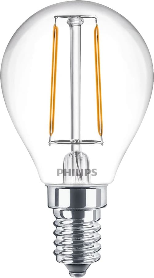 Philips Led E14 Globe Clear 2w (25w) 250 Lumen 2-pack – Philips