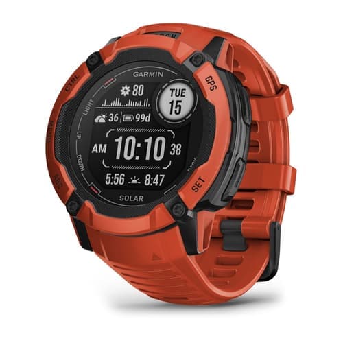 Garmin Instinct 2x Solar 2,79 Cm (1.1") Mip 50 Mm Digitaalinen 176 X 176 Pikseliä Kosketusnäyttö Punainen Gps (satelliitti) – Garmin