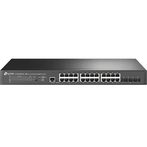 Tp-link Jetstream Tl-sg3428xpp-m2 Verkkokytkin Hallittu L2+ 2.5g Ethernet (100/1000/2500) Power Over Ethernet -tuki 1u Musta – TP-Link