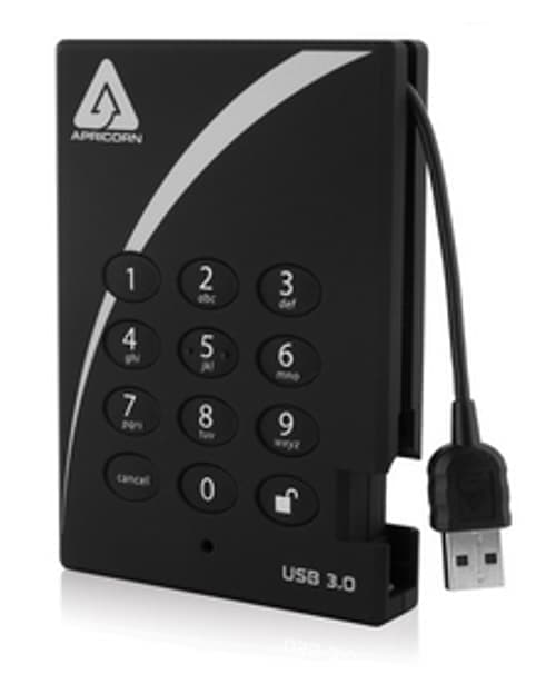 Apricorn Padlock Fortress 1tb Musta – Apricorn