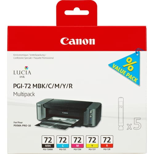 Canon Muste Monipakkaus Pgi-72 (mbk/c/m/y/r) – Canon