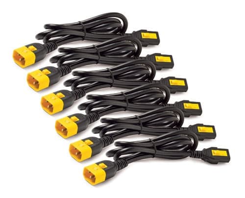 Apc Power Cord Kit (6 Ea) Locking C13 To C14 1.8m 1.83m C13 C14 Musta – APC