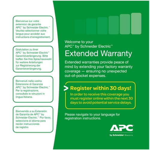 Apc Service Pack 3 Year Warranty Extension (for New Product Purchases) 3 Vuosi/vuosia – APC