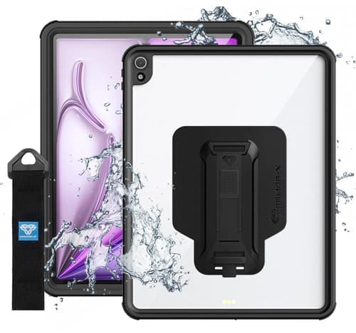 Armor-x Waterproof, Shock & Dust Proof Case With Handstrap & Kickstand - (löytötuote Luokka 2) Ipad Air 13" (m2), Ipad Air 13" (m3) Musta – Armor-X