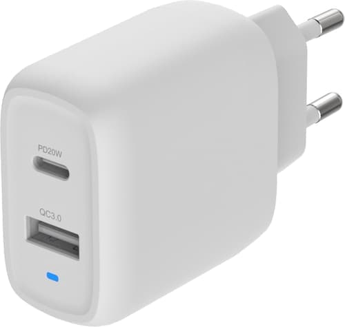 Cirafon Wall Charger 20w Usb C+a Pd/qc3.0 White#off Valkoinen – Cirafon