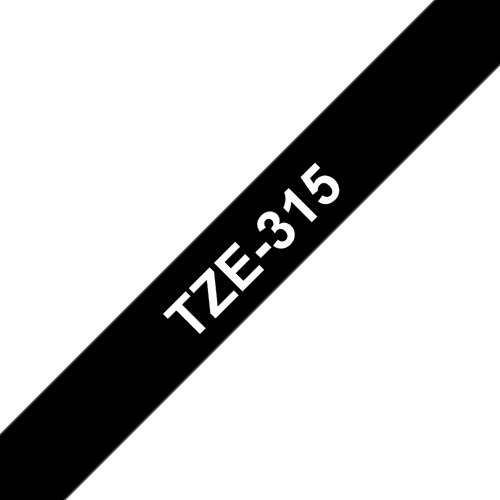 Brother Tape 6mm Tze-315 Valkoinen/musta – Brother