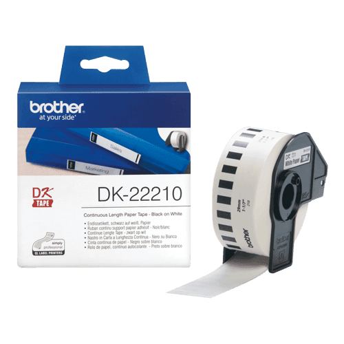 Brother Tape Paperi 29mm X 30.5m Musta/valkoinen – Brother