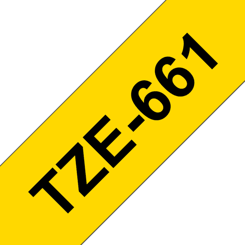Brother Tape 36mm Tze-661 Musta/keltainen – Brother