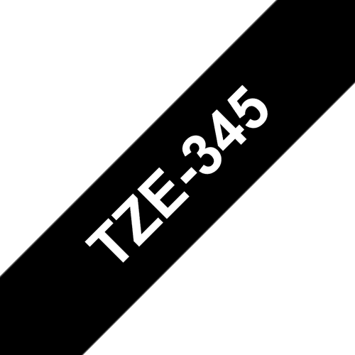 Brother Tape 18mm Tze-345 Valkoinen/musta – Brother
