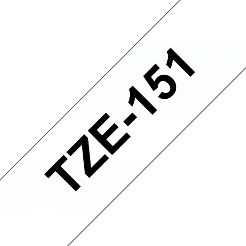 Brother Tape 24mm Tze-151 Musta/läpinäkyvä – Brother