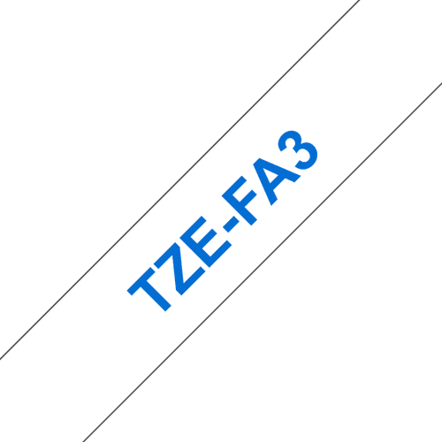 Brother Tape 12mm Tze-fa3 Kangas Valkoinen/sininen – Brother