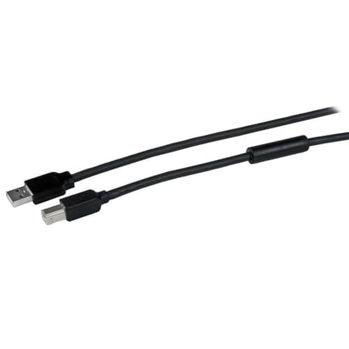 Startech Active Usb 2.0 M/m 15m Usb-a Usb-b Alumiini, Musta – Startech