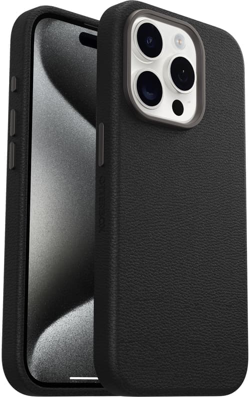 Otterbox Symmetry Series Cactus Leather Magsafe Iphone 15 Pro Musta – Otterbox