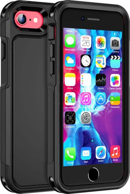 Cirafon Aegis Iskunkestävä Magsafe-puhelinkotelo (mil-std-810h) Iphone 7/8/se (2020)/se (2022) Musta – Cirafon