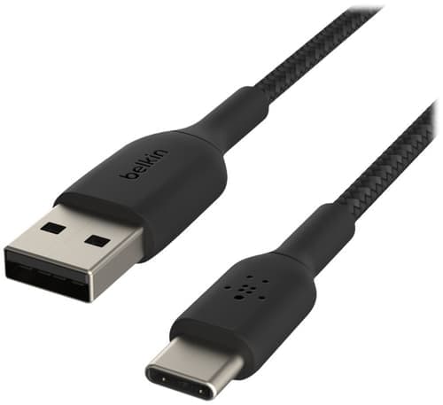 Belkin Braided Cable 2m Usb-a Usb-c Musta – Belkin