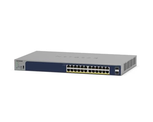 Netgear Gs724tpp - 24-poorts Gigabit Smart Poe+ Switch Met 2 Sfp Poorten (gs724tpp) Met Cloud Management Optie 380w – Netgear