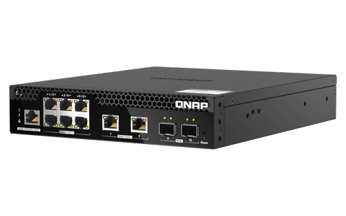 Qnap Qsw-m2106pr-2s2t Verkkokytkin Hallittu L2 10g Ethernet (100/1000/10000) Power Over Ethernet -tuki 1u Musta – QNAP SYSTEMS