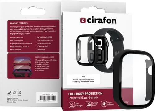 Cirafon Full Body Screen Protector For Apple Watch 7/8/9 41mm – Cirafon
