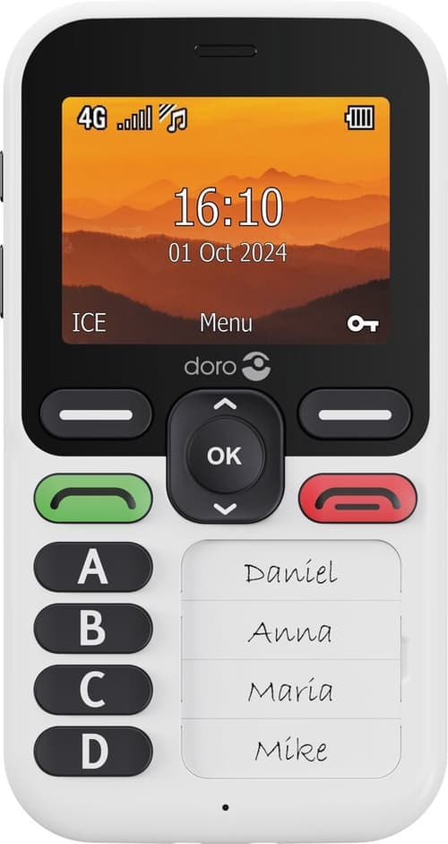 Doro Leva X10 Musta, Valkoinen – Doro