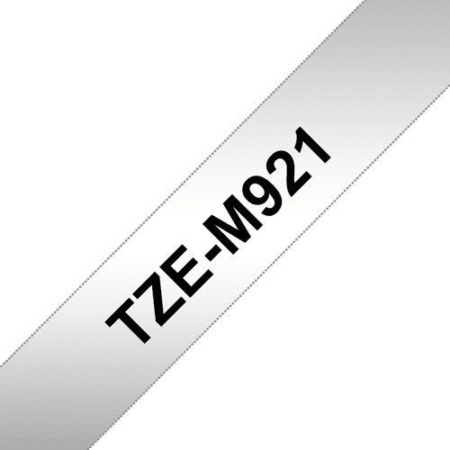 Brother Tape 9mm Tze-m921 Musta/matta Hopea – Brother
