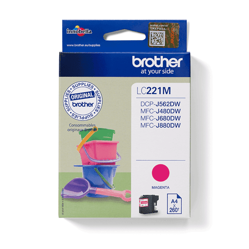 Brother Muste Magenta Lc-221m - Dcp-j562dw/mfc-j480dw/j680dw – Brother