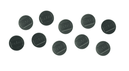 Nobo Magnetit Musta 38mm 10kpl - Valkotaulu – Nobo