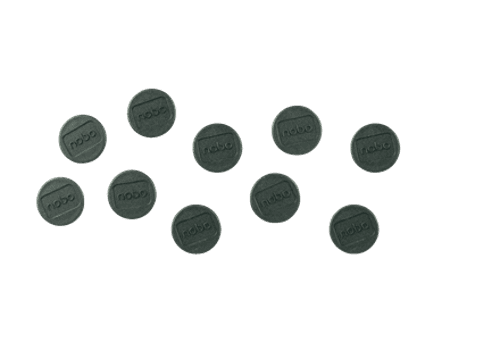 Nobo Magnetit Musta 24mm 10kpl - Valkotaulu – Nobo