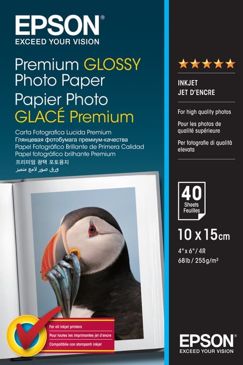 Epson Paperi Photo Premium Glossy 10x15cm 40 Arkkia 255g – Epson
