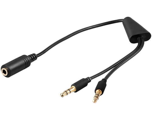 Microconnect Audio Adaptor 0.4m 2 X 3,5mm 3,5mm – Microconnect