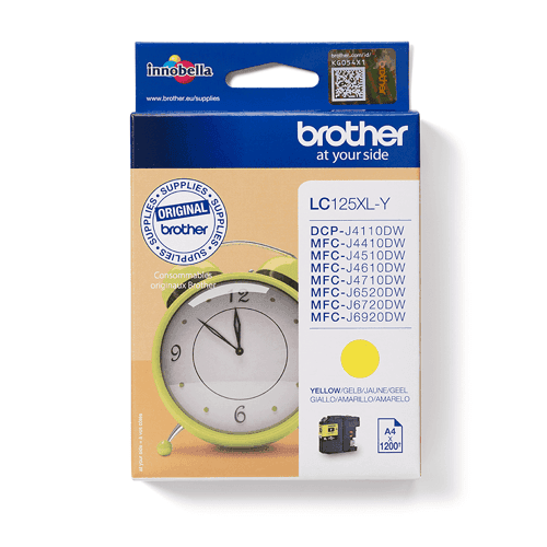 Brother Muste Keltainen Hc Lc125xly - Mfc-j4510dw – Brother