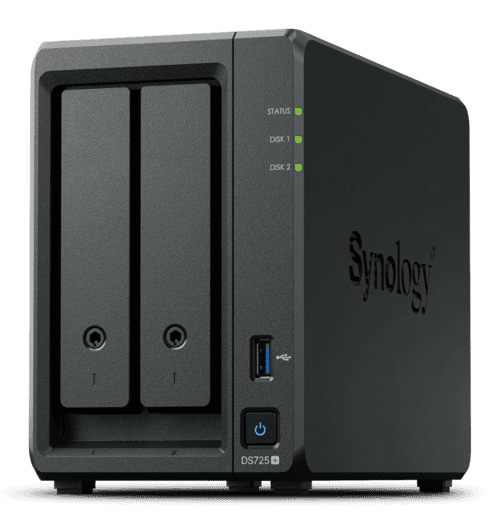 Synology Diskstation Ds725+ Nas- Ja Tallennuspalvelimet Ryzen Embedded R1600 4 Gb Ddr4 0 Tb Musta – Synology