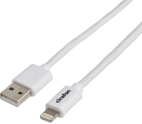 Cirafon Ipad/iphone/ipod-lataus/datakaapeli 2m Valkoinen – Cirafon