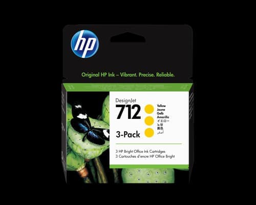 Hp Muste Keltainen 712 29ml 3-pack – HP