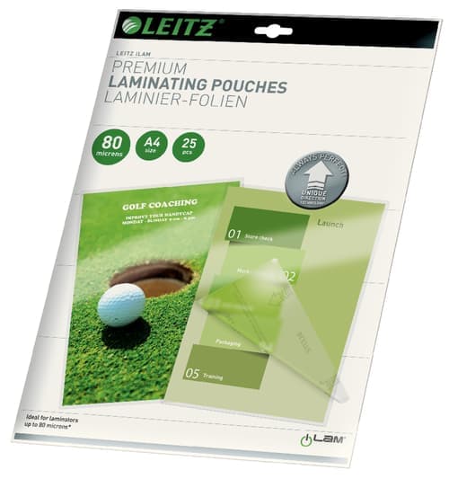 Leitz Laminointitasku Udt 80mic A4 25kpl – Leitz