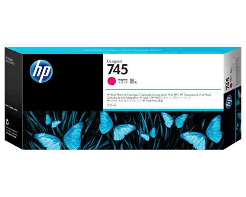 Hp Muste Magenta No.745 300ml - Z2600/z5600 – HP