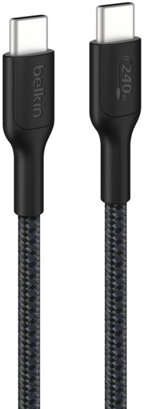 Belkin 240w 2.0 Braided Pcr Cable 1m Usb-c Usb-c Musta – Belkin