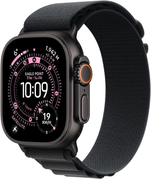 Apple Watch Ultra 3 Gps + Cellular 49mm Black Titanium Case With Black Alpine Loop - Medium – Apple