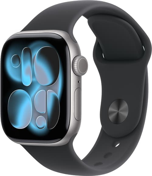 Apple Watch Series 11 Gps 42mm Space Grey Aluminium Case With Black Sport Band - S/m – Apple