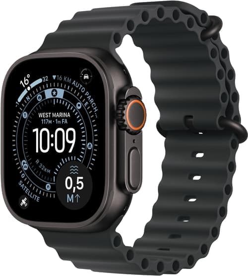 Apple Watch Ultra 3 Gps + Cellular 49mm Black Titanium Case With Black Ocean Band – Apple