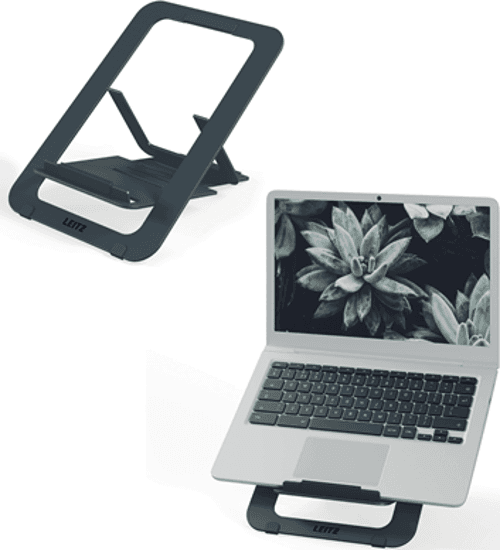 Leitz Ergo Aluminium Ultra-flat Adjustable Laptop Stand – Leitz