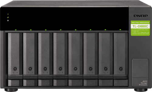 Qnap Tl-d800c Tallennusaseman Kotelo Hdd-/ssd-kotelo Musta, Harmaa 2.5/3.5" – QNAP