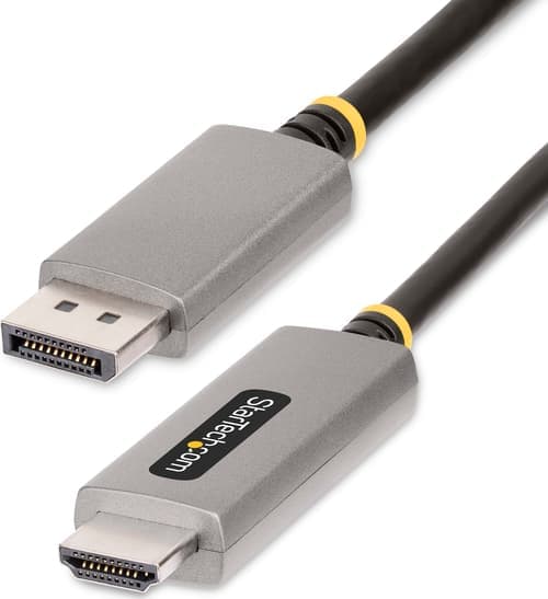 Startech Startech.com 133displayporthdmi21 Videokaapeli-adapteri 2 M Displayport Hdmi Musta, Hopea 2m Displayport Hdmi Hopea, Musta – Startech