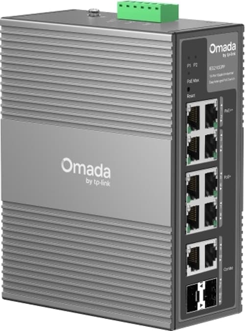 Tp-link Omada 10-porttinen Gigabit-teollisuuskytkin, Helposti Hallittava, Jossa On 6 Poe+-porttia Ja 2 Poe++-porttia – TP-Link