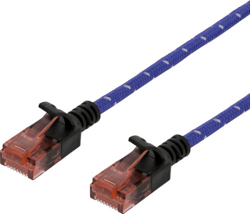 Deltaco Kytkentäkaapeli Rj-45 Cat 6a 1m Sininen – Deltaco