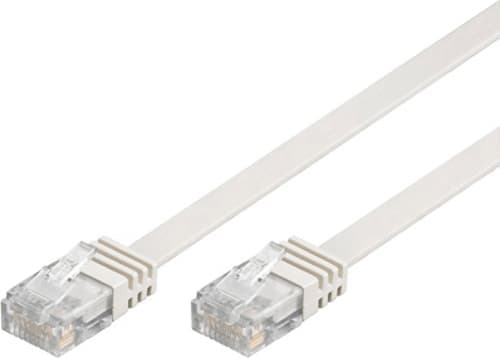 Deltaco Flat Kytkentäkaapeli Rj-45 Cat 6 2m Valkoinen – Deltaco