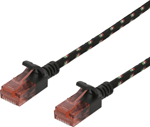 Deltaco Kytkentäkaapeli Rj-45 Cat 6a 1.5m Musta – Deltaco