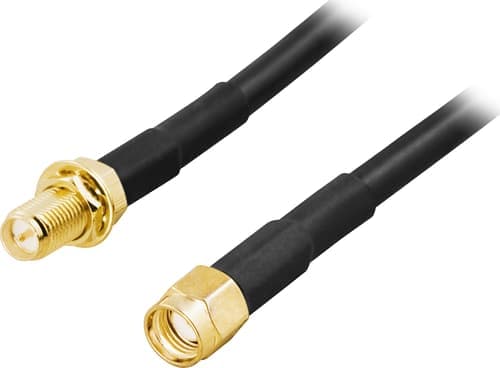 Deltaco Antenna Cable Rp-sma 3m Rp-sma Rp-sma 3m Rp-sma Musta – Deltaco