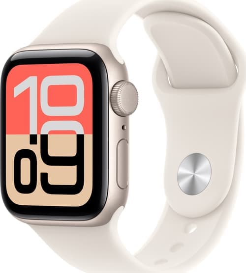 Apple Watch Se 3 Gps 40mm Starlight Aluminium Case With Starlight Sport Band - S/m – Apple